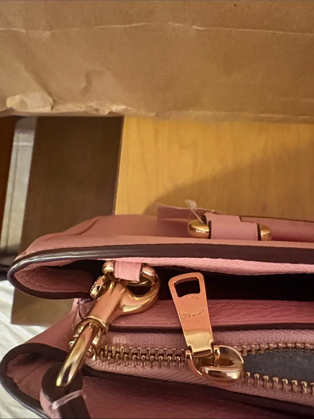 Coach pebbled leather